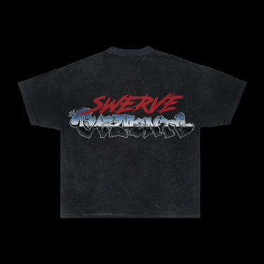 SWERVE GARMENTS VINTAGE BLACK TEE